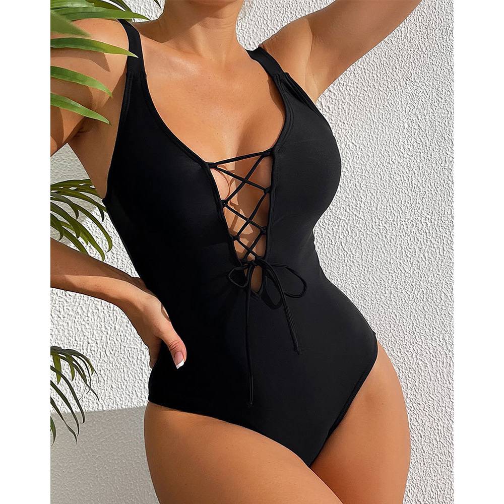 Monochrome Suit Set - Cikini-badpak uit één stuk voor dames,