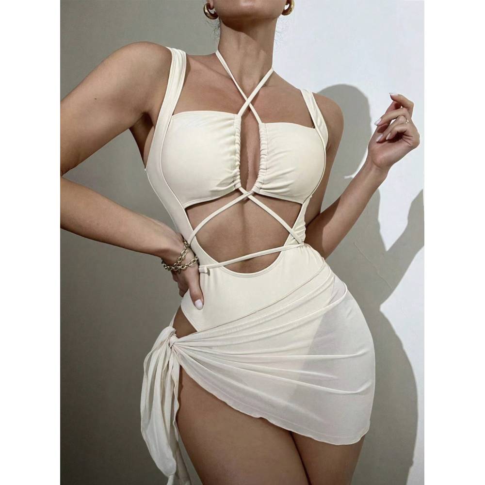 Monochrome Suit Set - Cikini-Monochrome sexy bikini's set voor dames,