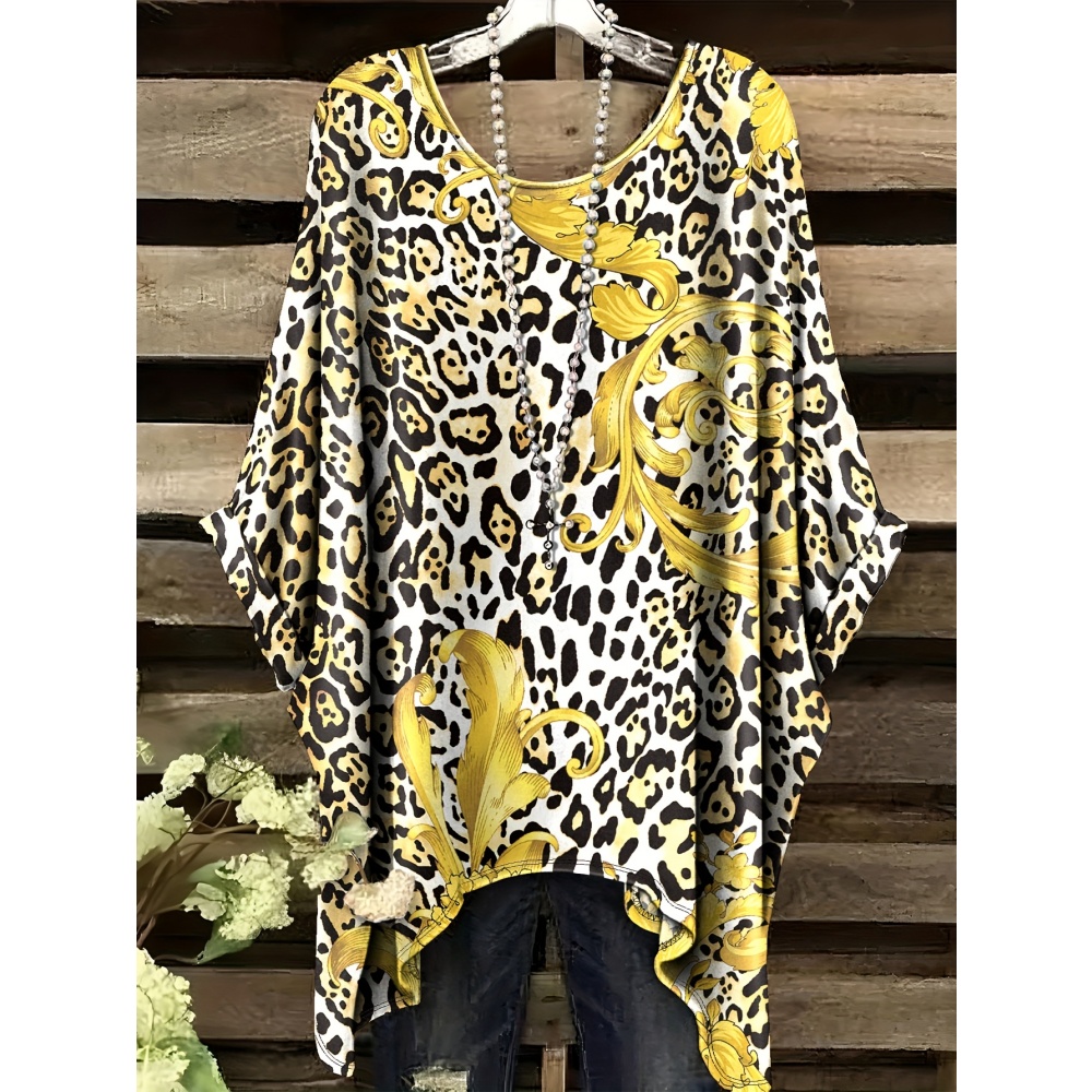 Women Formal Wear Trends - Damesmode T-shirt met dierenprint Formele kleding