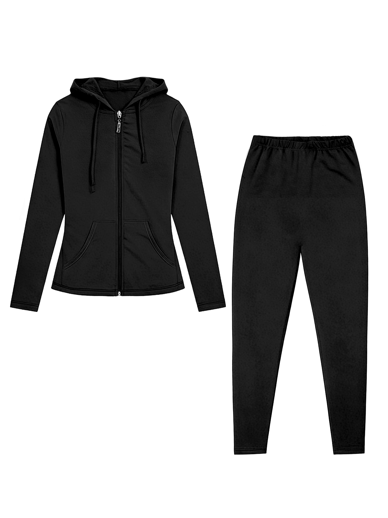 Monochrome Suit Set - Monochrome grote maten sportset voor dames