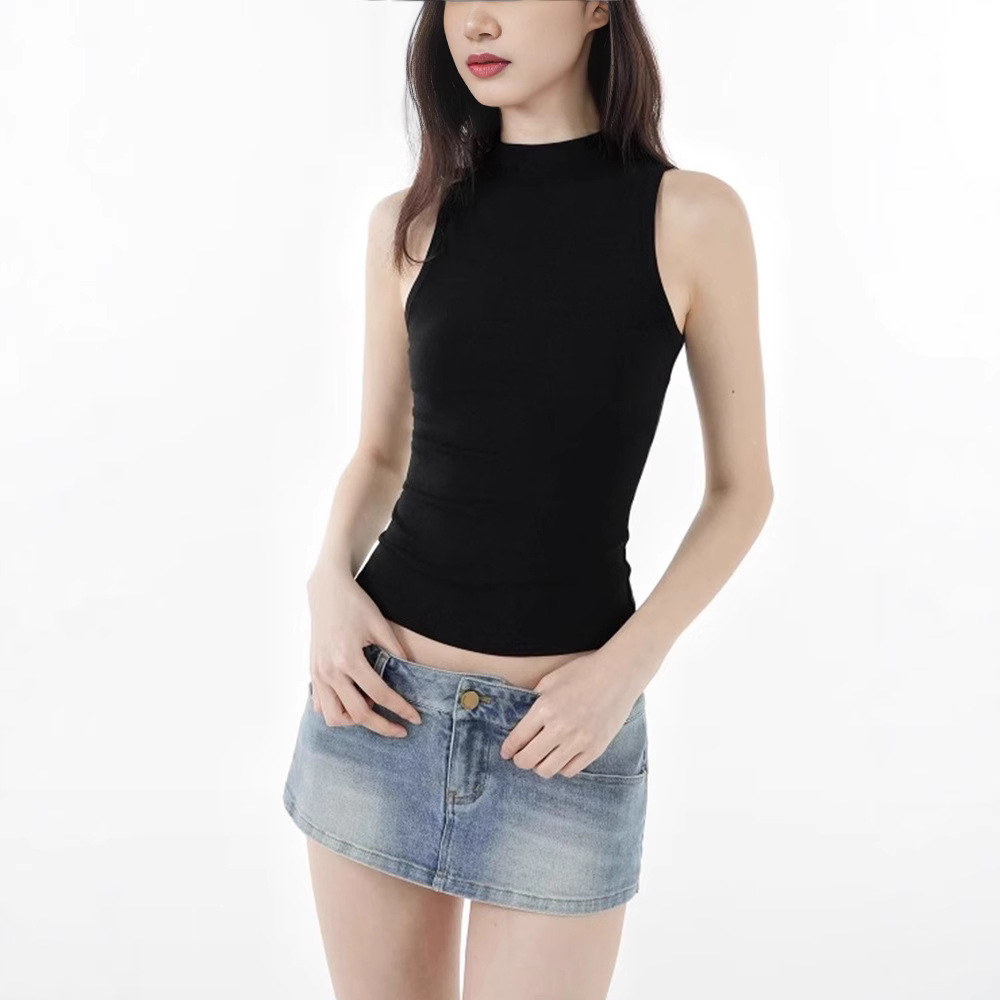 Retro sport top met semi-hoge  - Women'S Formal Evening Wear Tops recensie en prijs