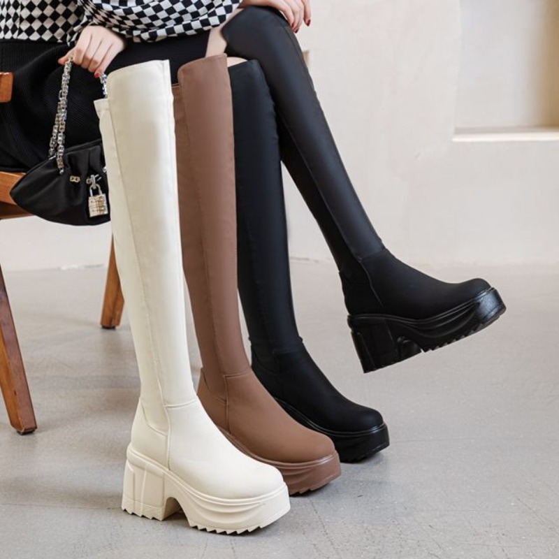 Dames kniehoge dikke zool bred - Formal Women'S Wear recensie en prijs