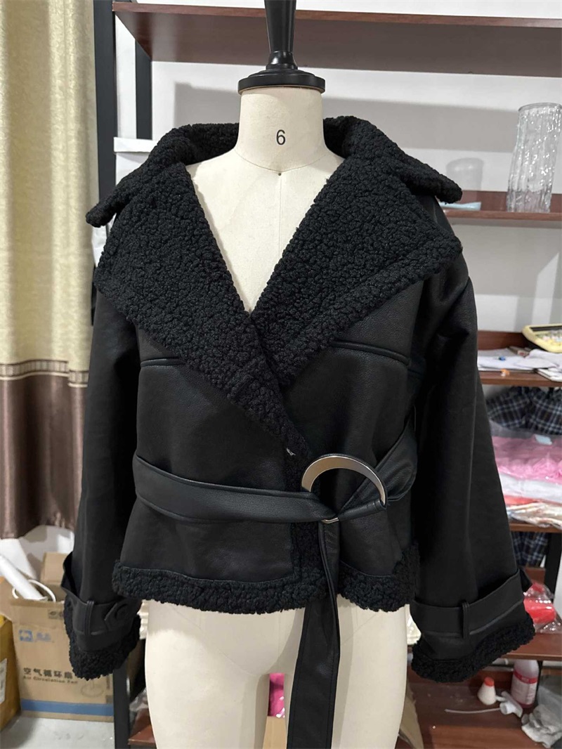 PU-leer bont zwarte damesjas k - Women Formal Wear Belt recensie en prijs