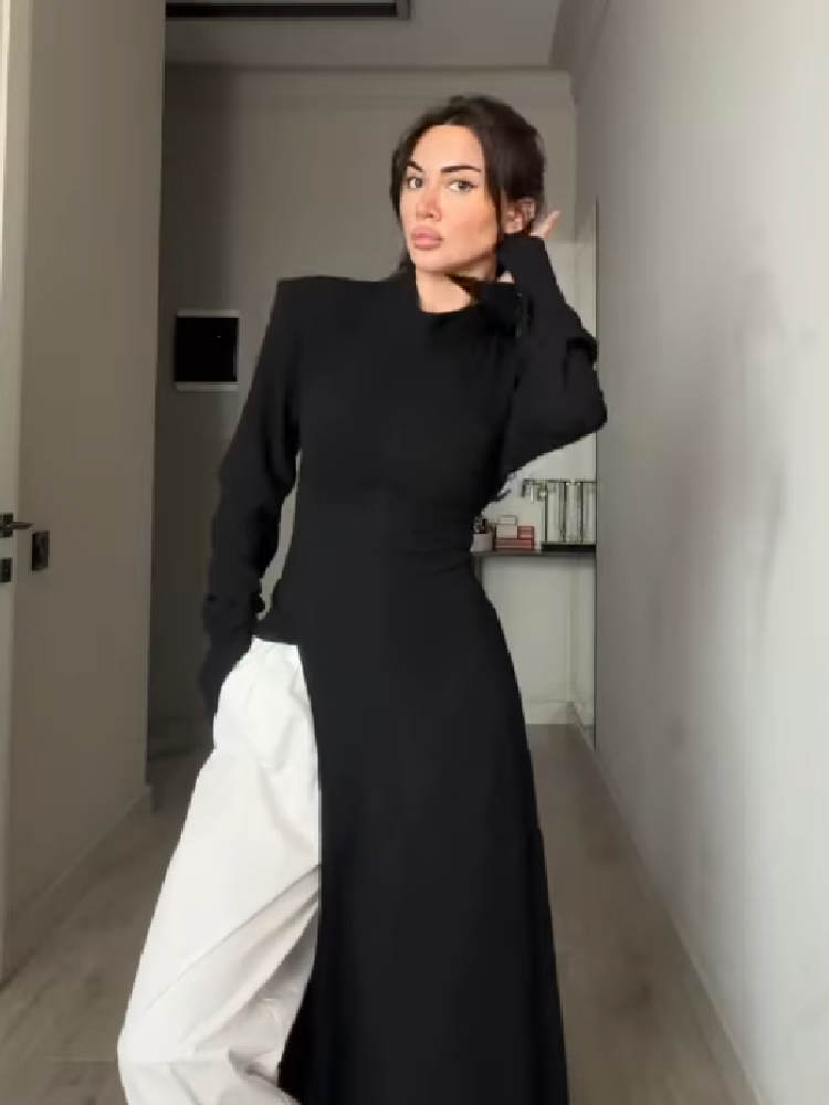 Elegante lange jurk met hoge h - Women'S Formal Evening Wear Tops recensie en prijs
