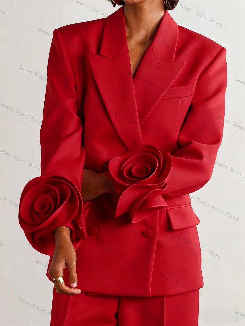 Luxe Rode Vrouwen Pak Set 2-de - Women'S Red Formal Wear recensie en prijs
