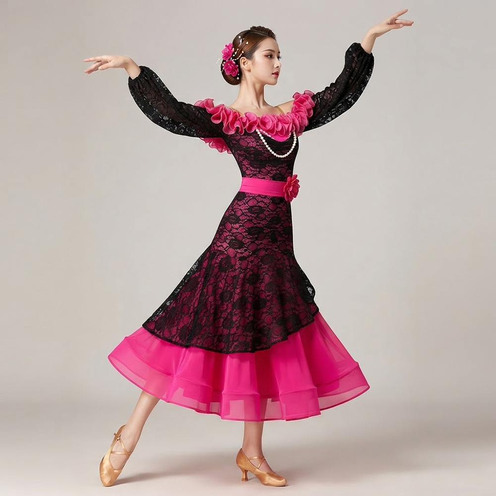Dames Rozerood Ballroomdans Co - Women'S Red Formal Wear recensie en prijs