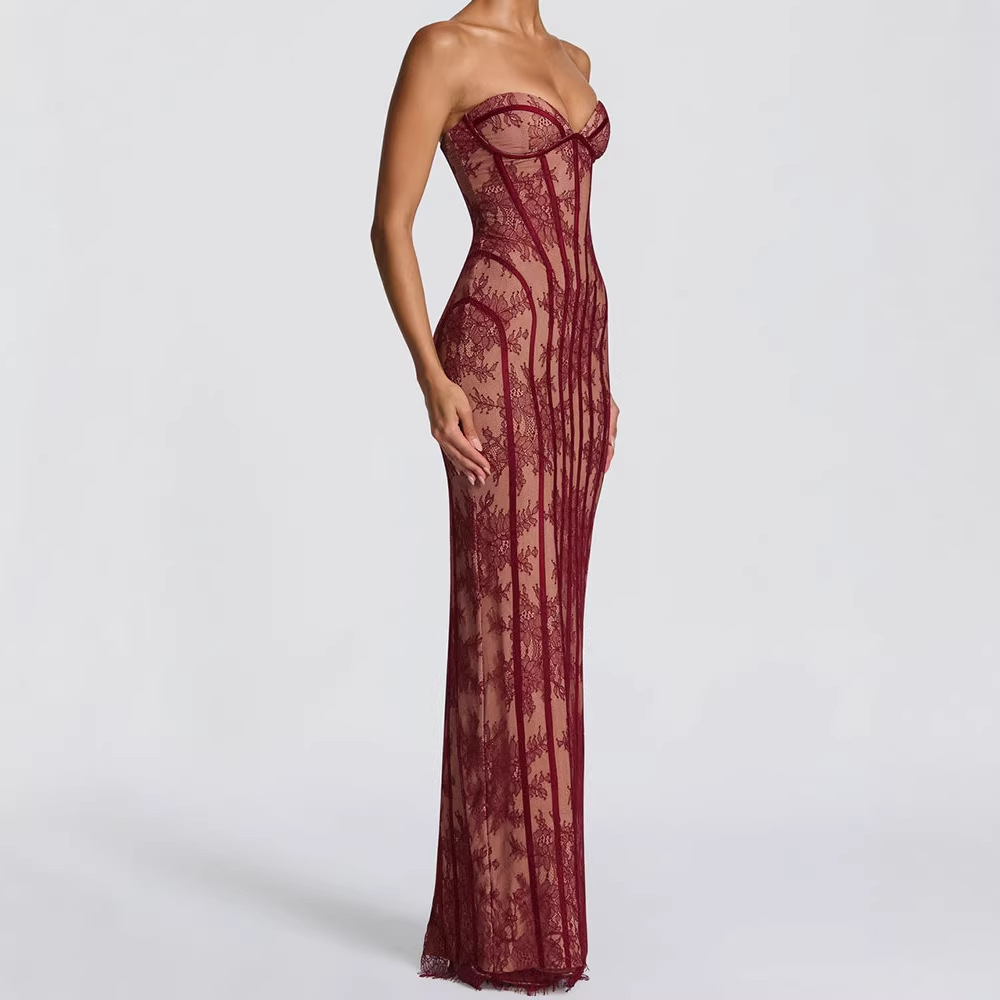 Strapless bodycon maxi jurk vo - Formal Women'S Wear recensie en prijs