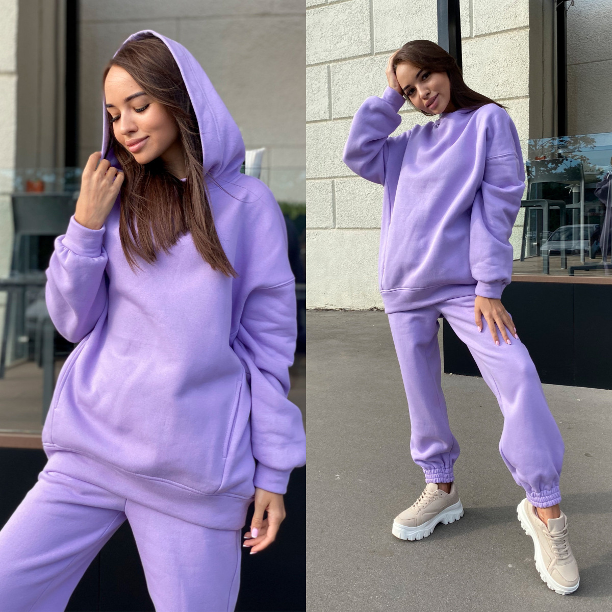 Monochrome hoodie-set met capu - Monochrome Suit Set recensie en prijs
